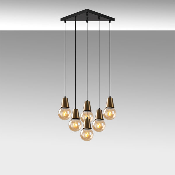 Bless international Randles 6 Light Cluster Bulb Pendant Wayfair